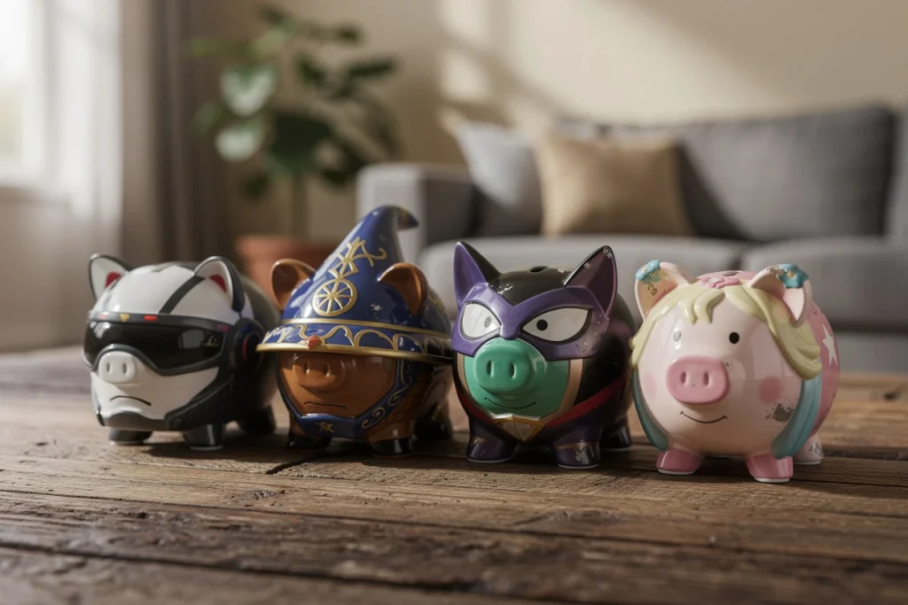 Tirelires pop culture : quand la fiction devient économie