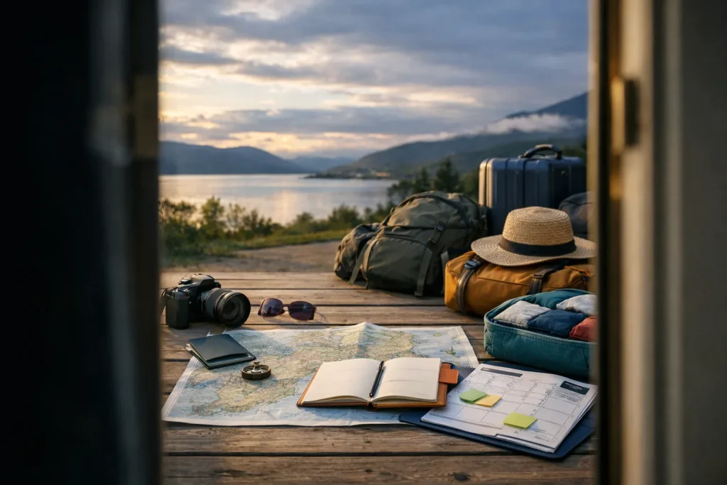 Préparer un long voyage sans rien oublier, mois après mois